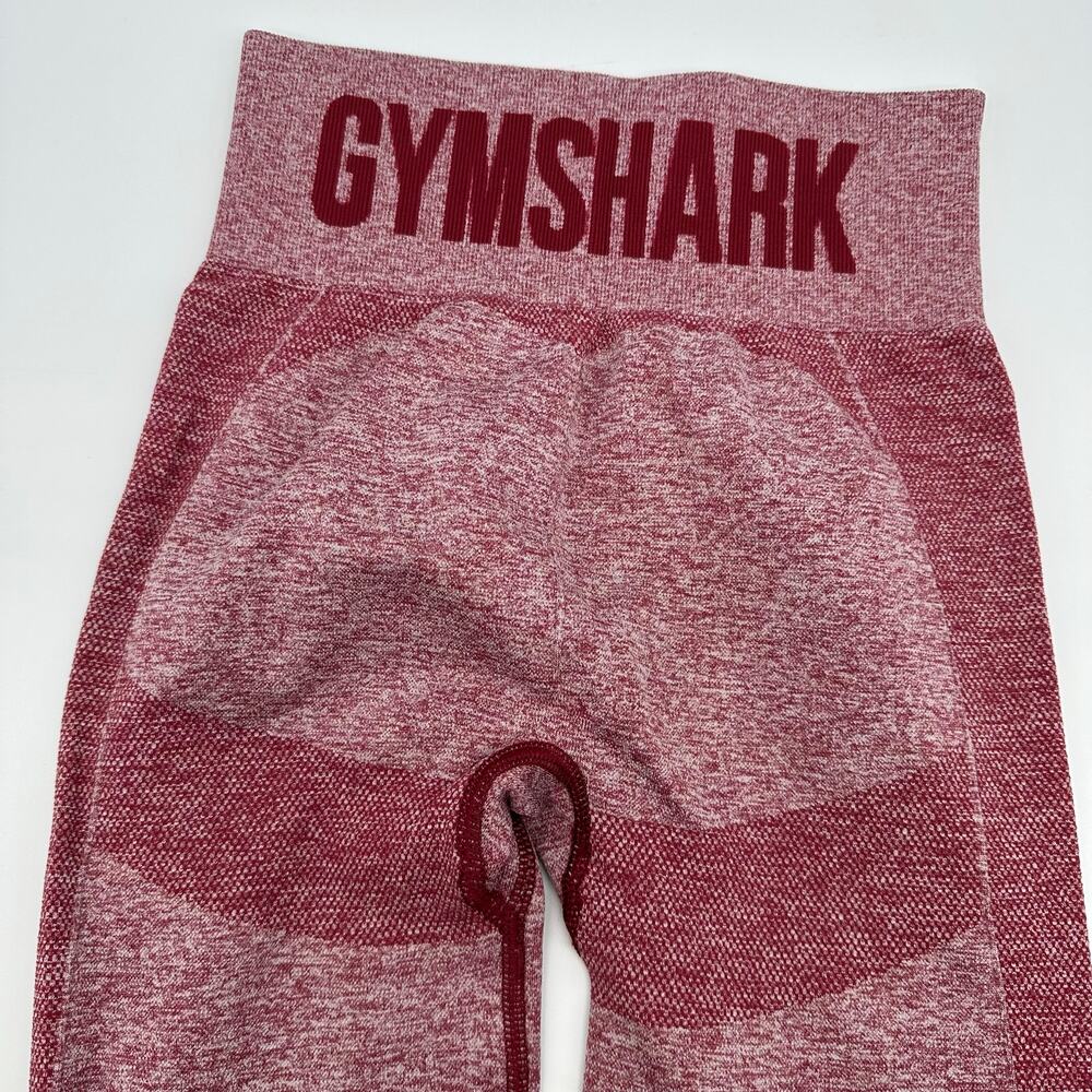 Gymshark Heathered Red Butt Lifting High Waisted Leggings Womens XS Athleisure